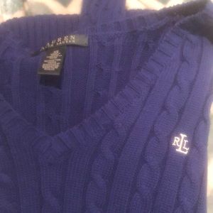 Ralf Lauren blue knit sweater